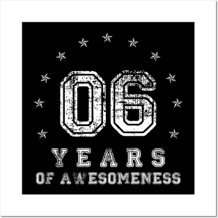 Vintage 6 years of awesomeness Posters and Art